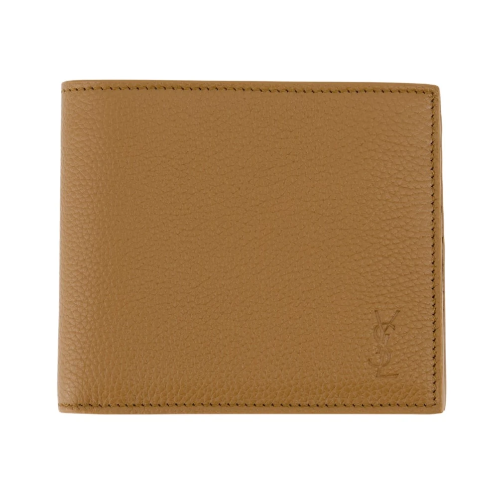 Saint Laurent Shadow Cassandre Portemonnee Brown Heren