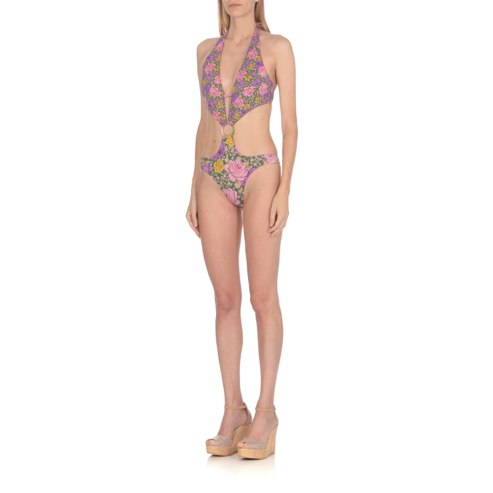 Miss Bikini Bloemen badpak met uitsnijding Multicolor Dames