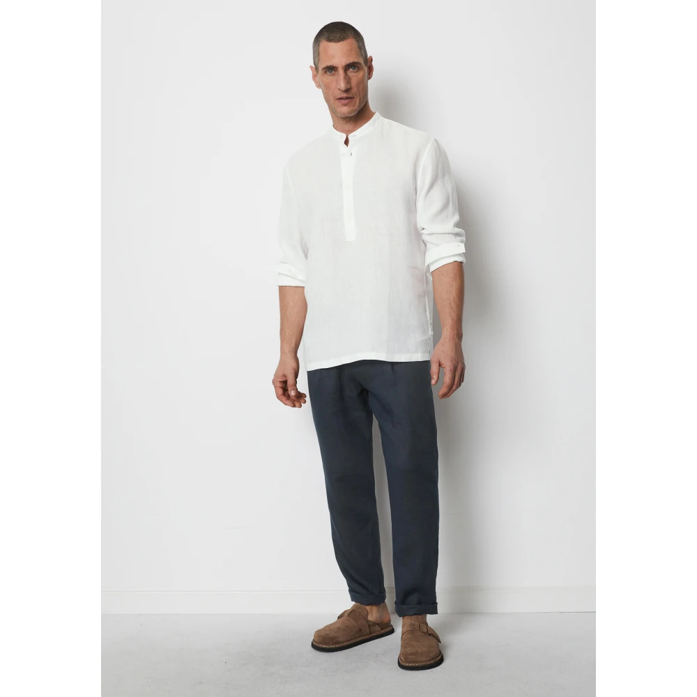 Marc O'Polo Slip-on shirt regular White Heren