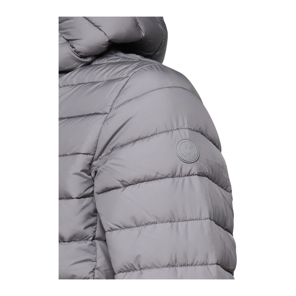 Save The Duck Padded Hooded Coat Gray Heren