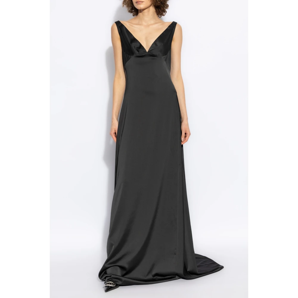 Dsquared2 Satijnen jurk Black Dames