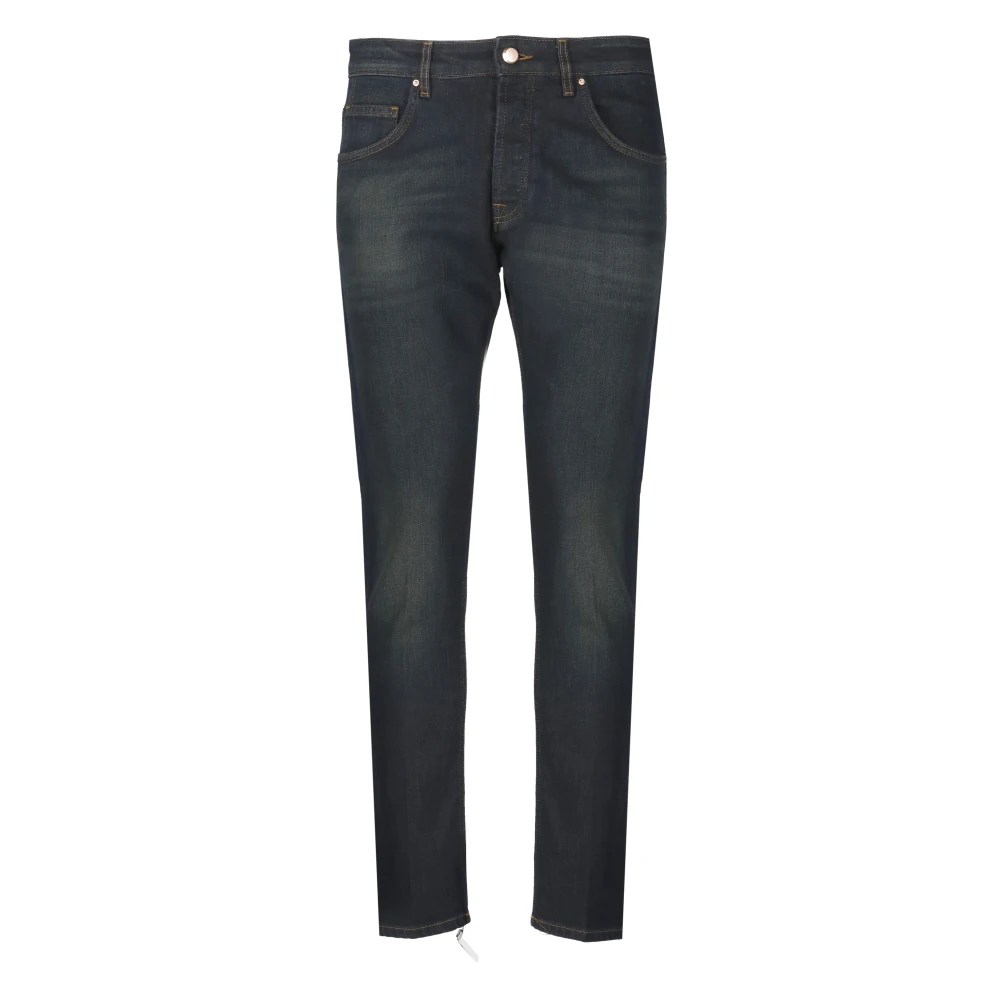 Don The Fuller Donkerblauwe Katoenen Jeans met Vijf Zakken Blue Heren