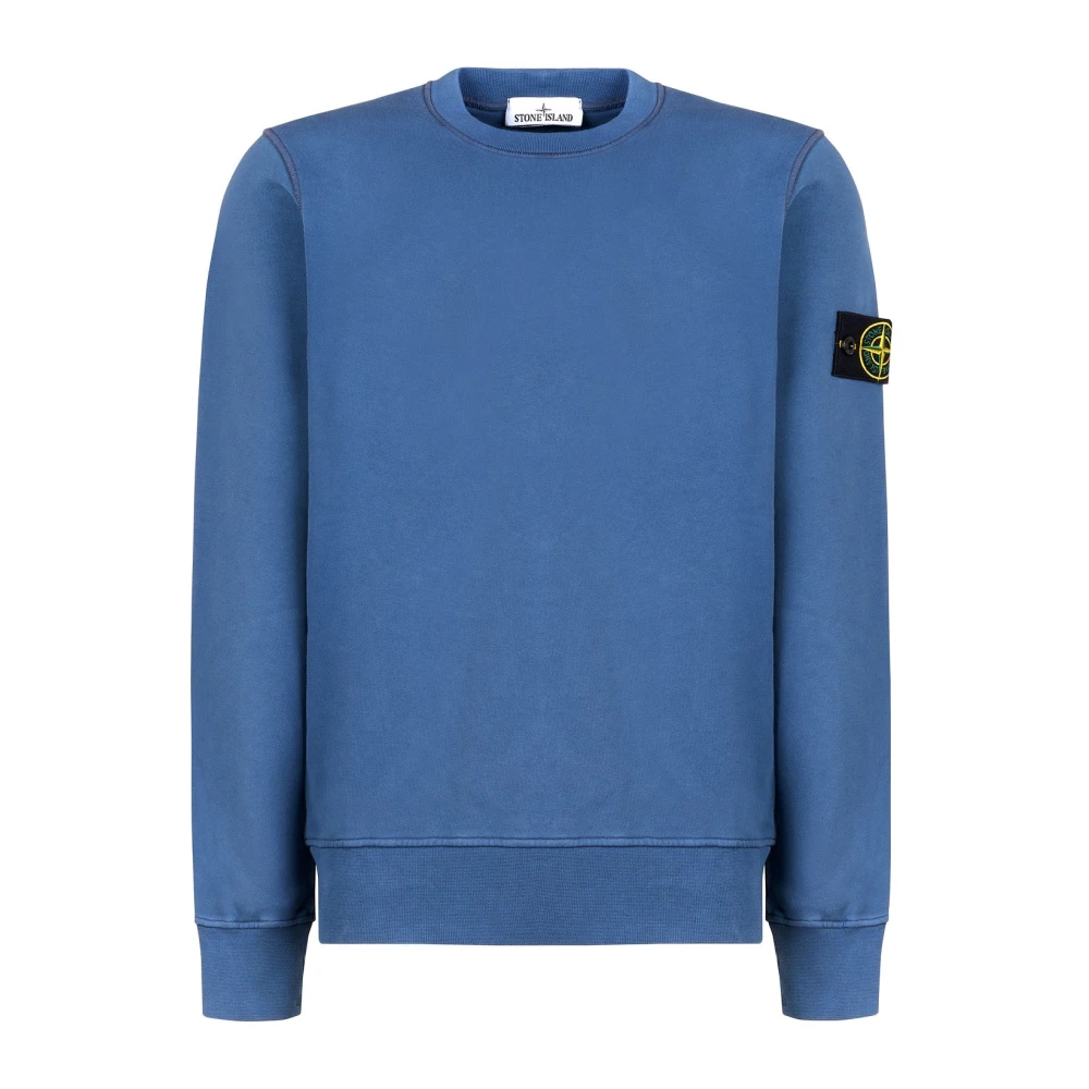 Stone Island Heren Logo-Patch Sweater Blauw Blue Heren