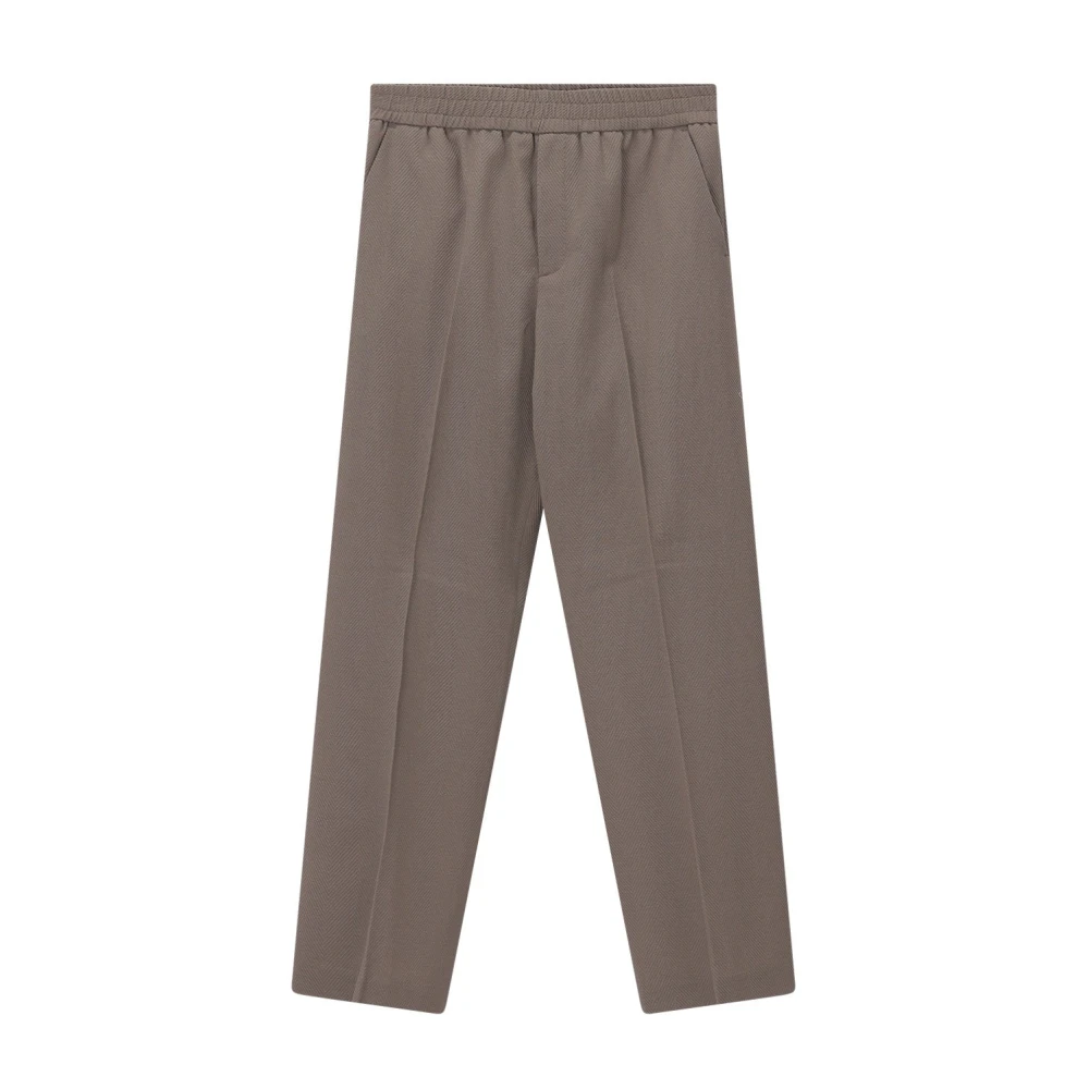 Golden Goose Men's Brown Wide Wool Trousers - Wide Trousers - M - Trousers