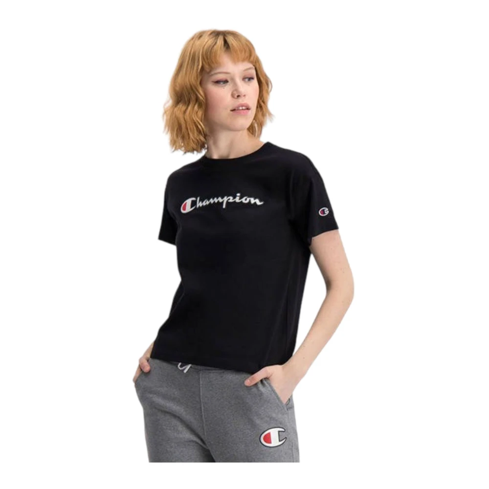 Champion T-Shirts Black Dames