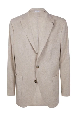 Textured Single-Breasted Blazer