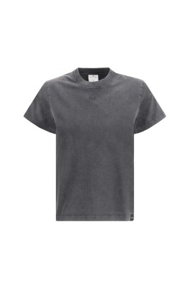 t-shirt-monochrome-avec-logo-manches-courtes