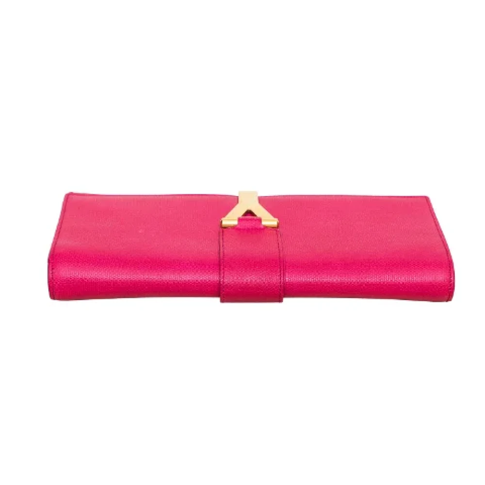 Yves Saint Laurent Vintage Pre-owned Leather shoulder-bags Pink Dames