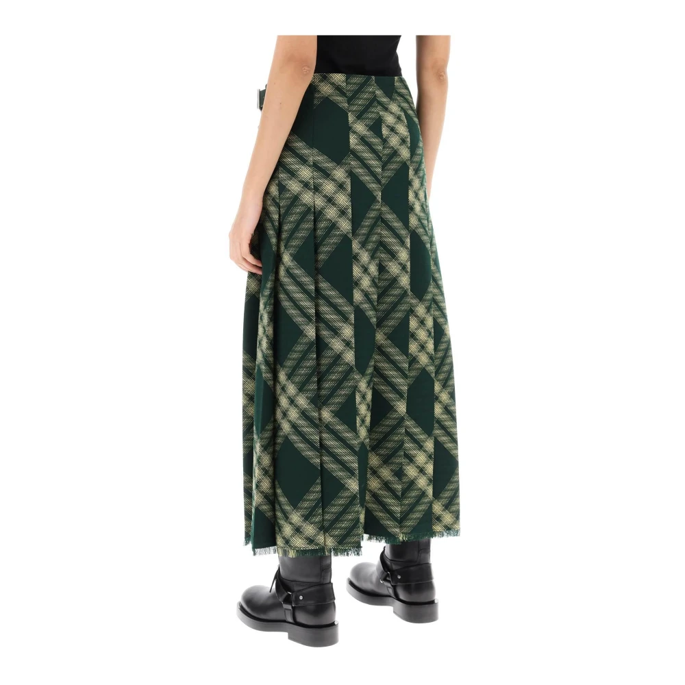 Burberry Maxi Skirts Green Dames