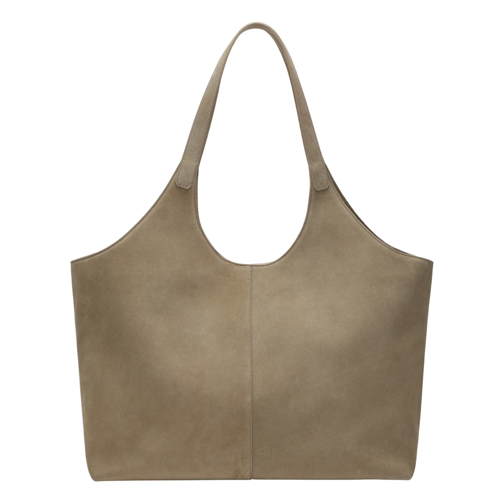 Aesther Ekme Grote Schoudertas Cabas Soepel Beige Dames