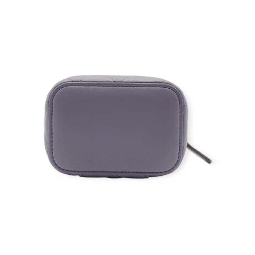 Chanel Vintage Pre-owned Canvas chanel-bags Purple Dames