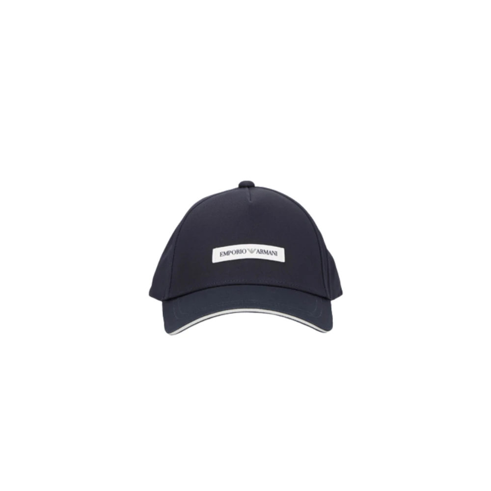 Emporio Armani Men's Blue Hats & Caps, One Size, Navy Visor Cap