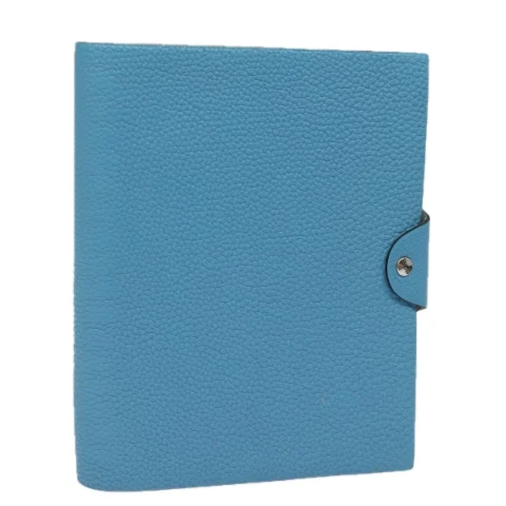 Hermès Vintage Pre-owned Leather home-office Blue Dames
