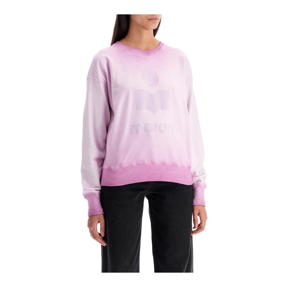Isabel Marant Étoile Sweatshirt met gewassen effect en logo Purple Dames