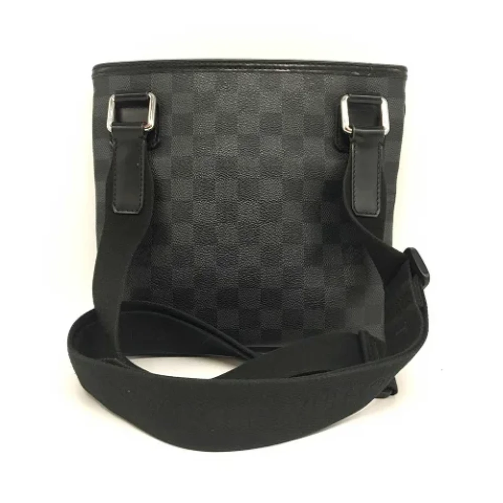 Louis Vuitton Vintage Pre-owned Canvas shoulder-bags Black Heren