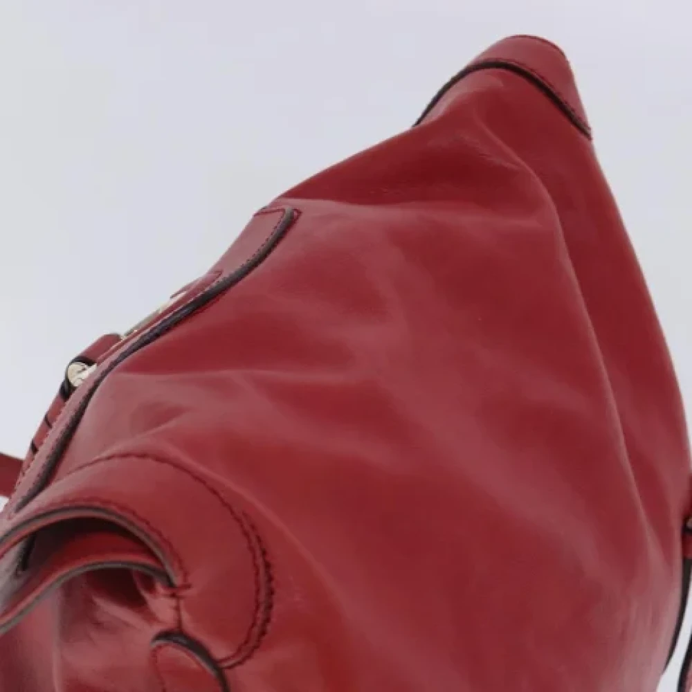 Celine Vintage Pre-owned Leather celine-bags Red Dames
