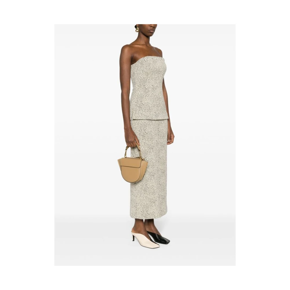 Wandler Beige Kalfsleren Schoudertas Beige Dames