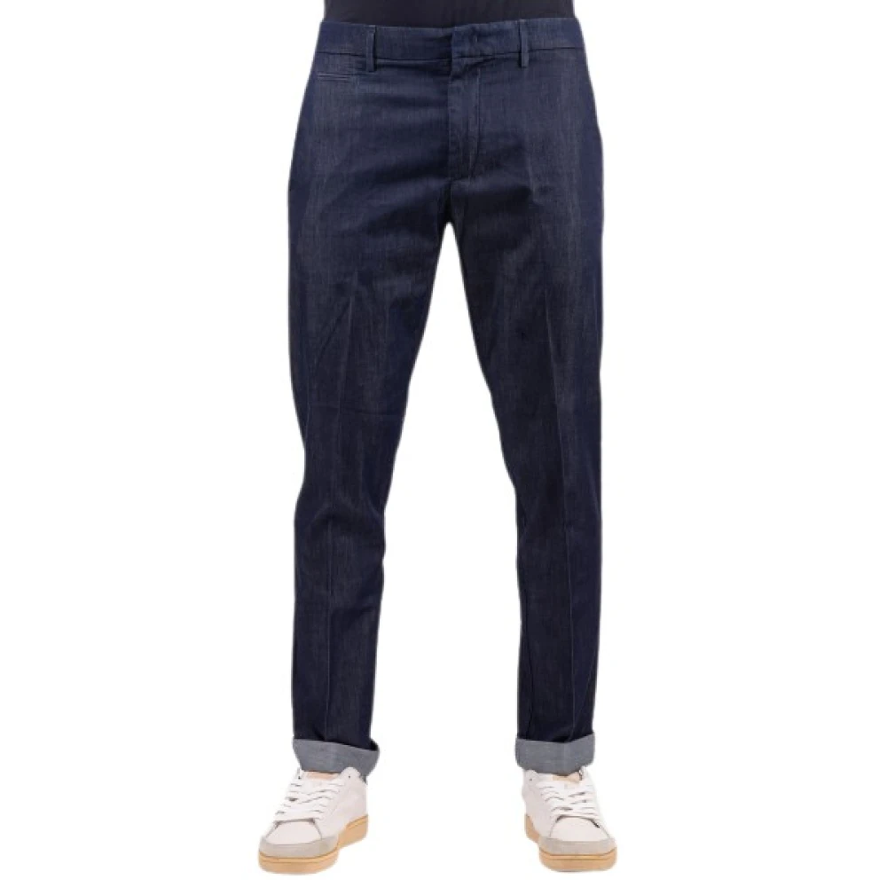 Dondup Uomo Blu Pantaloni, W34, New,