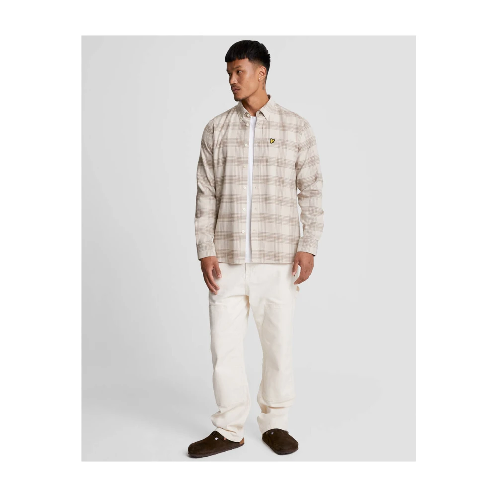 Lyle & Scott Casual Overshirt Lichtgewicht Jas Beige Heren
