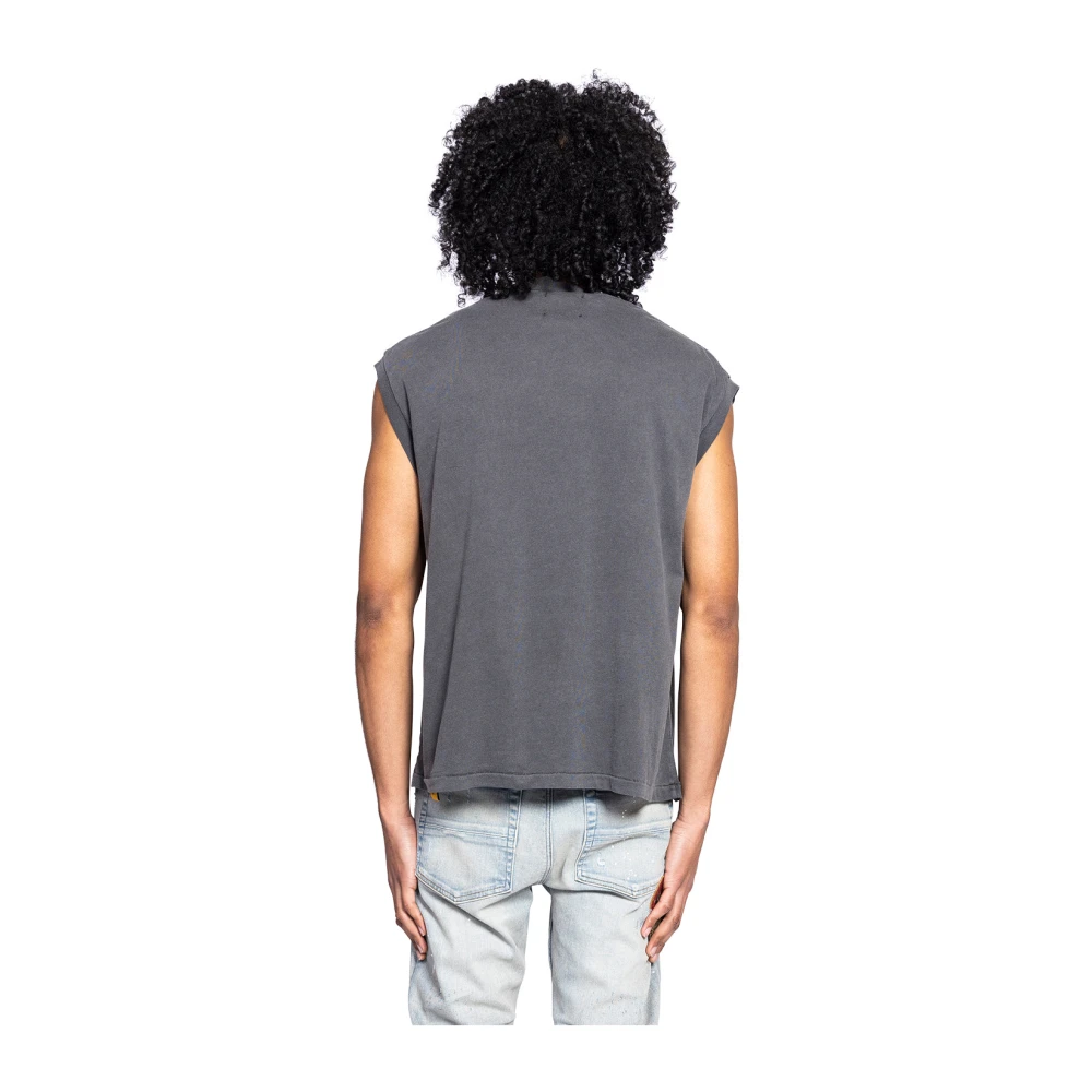 Gallery Dept. Zwarte Mouwloze Tee Black Heren