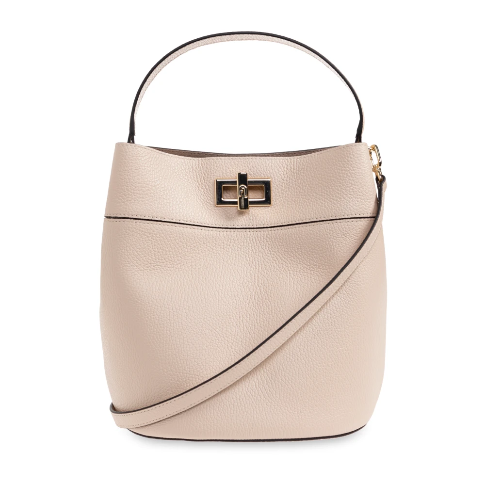 Furla Donna Beige Amelia Medium Bucket Handbag
