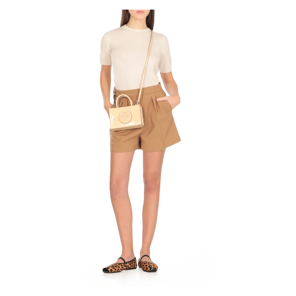TORY BURCH Synthetisch leren damestas met handvatten Beige Dames