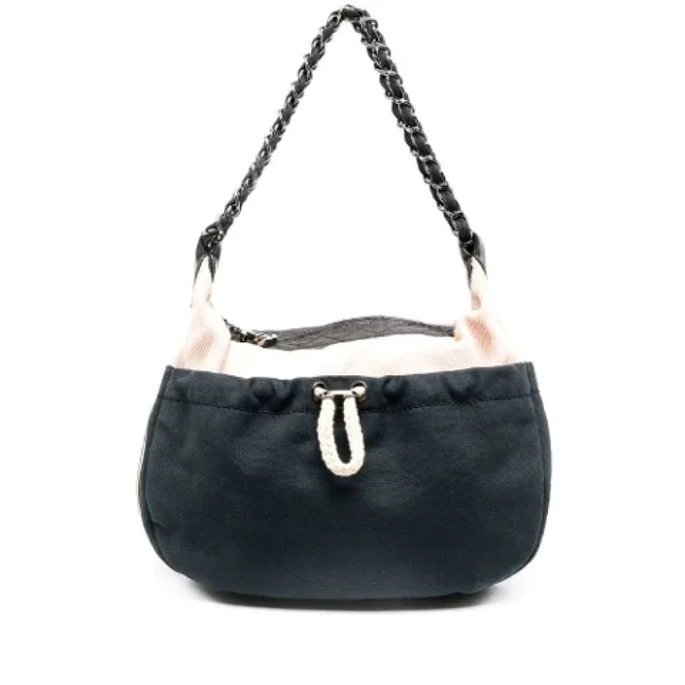 Chanel Vintage Pre-owned Cotton chanel-bags Blue Dames