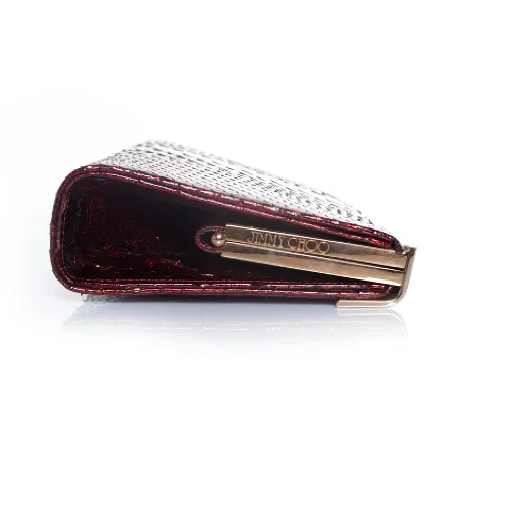 Jimmy Choo Pre-owned Leather handbags Red Dames