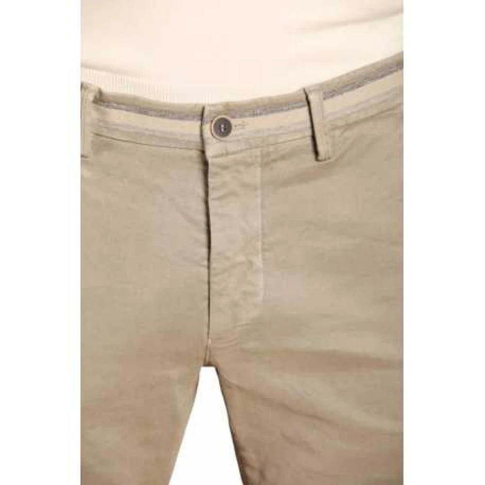 Mason's Beige Gestreepte Torino Winter Chino's Beige Heren