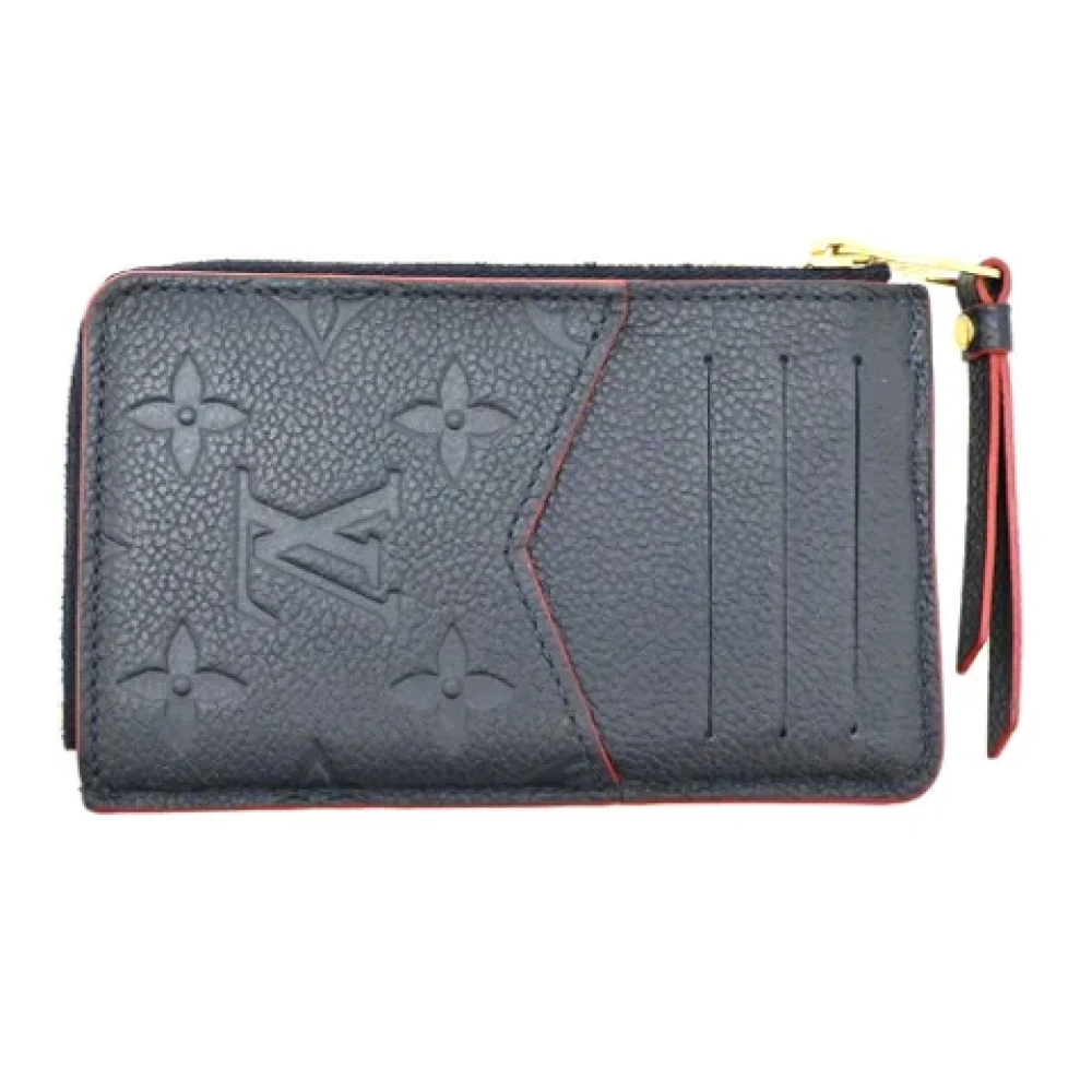 Louis Vuitton Vintage Pre-owned Leather wallets Blue Heren