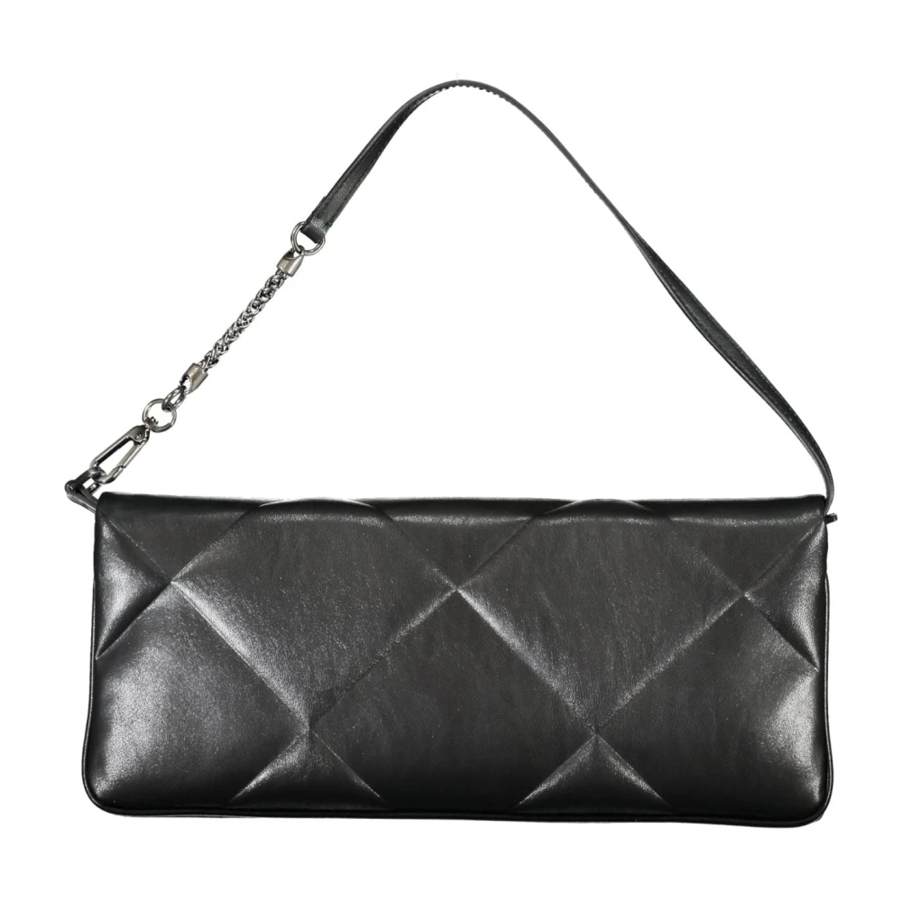 Calvin Klein Zwarte Schoudertas met Afneembare Handvat Black Dames