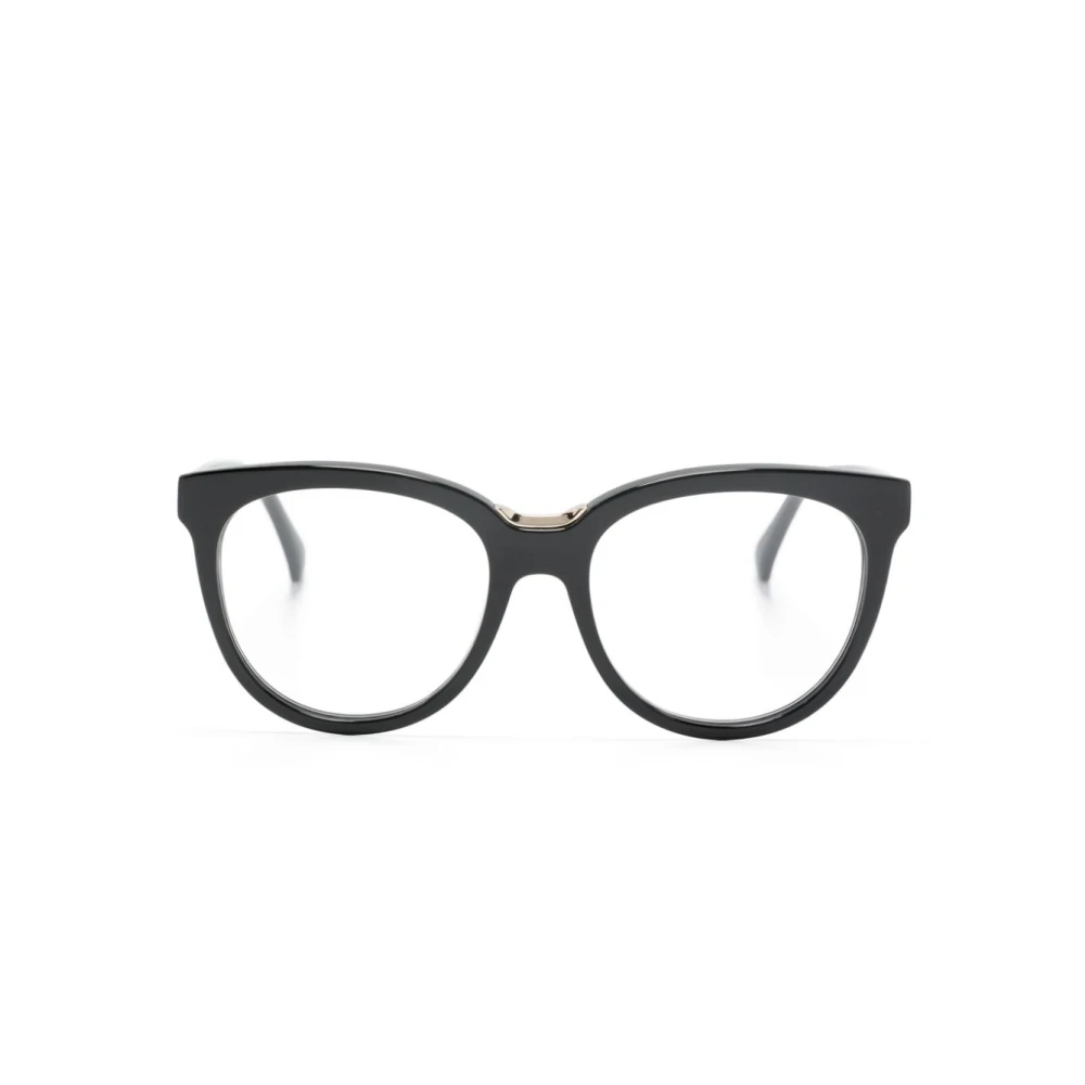 Max Mara Zwart Optisch Montuur Klassieke Stijl Black Dames