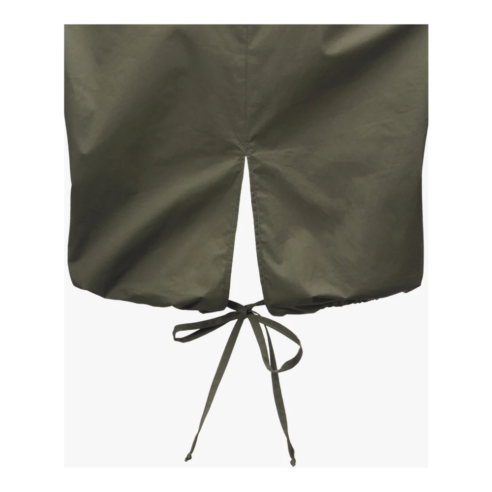 Manila Grace Geknipte katoenen blouse Green Dames