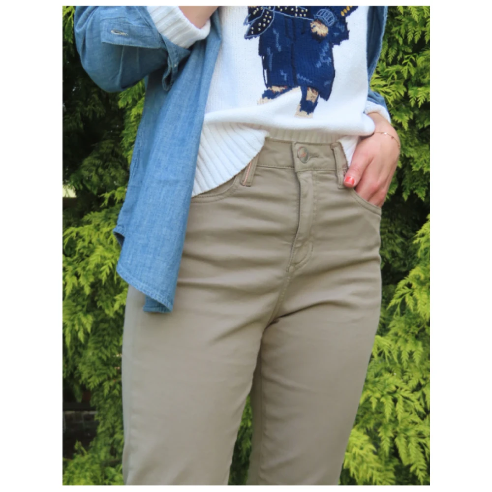 Islow Hoge Taille Matrozenbroek Beige Dames