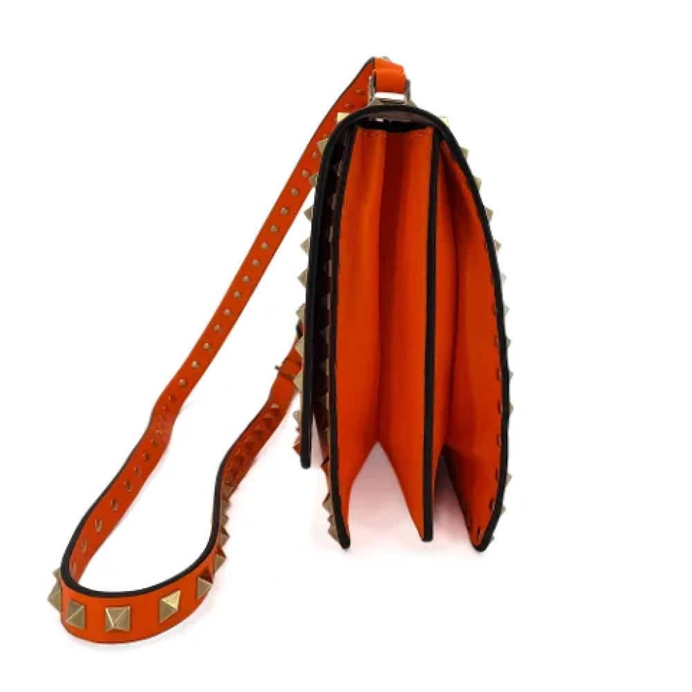 Valentino Vintage Pre-owned Leather handbags Orange Dames