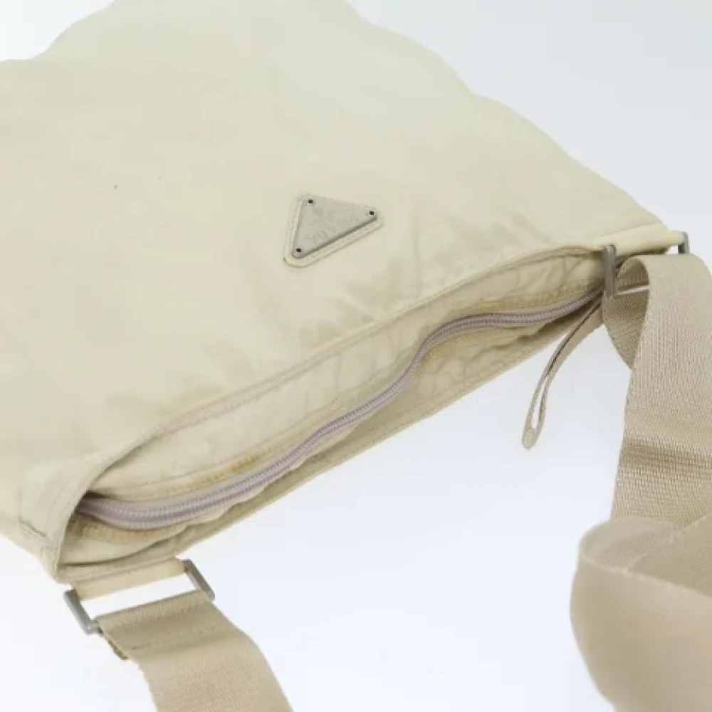 Prada Vintage Pre-owned Fabric prada-bags Beige Dames