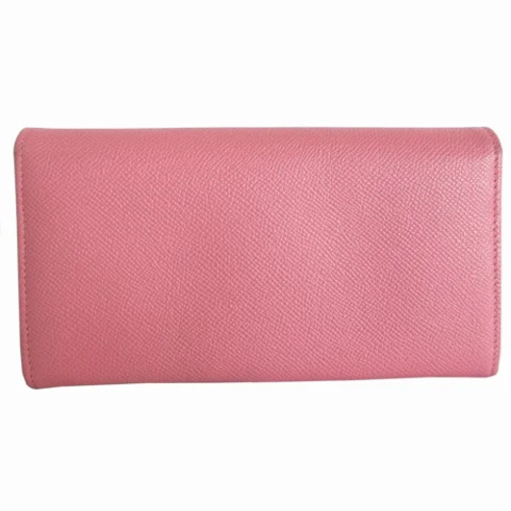 Bvlgari Vintage Pre-owned Leather wallets Pink Dames