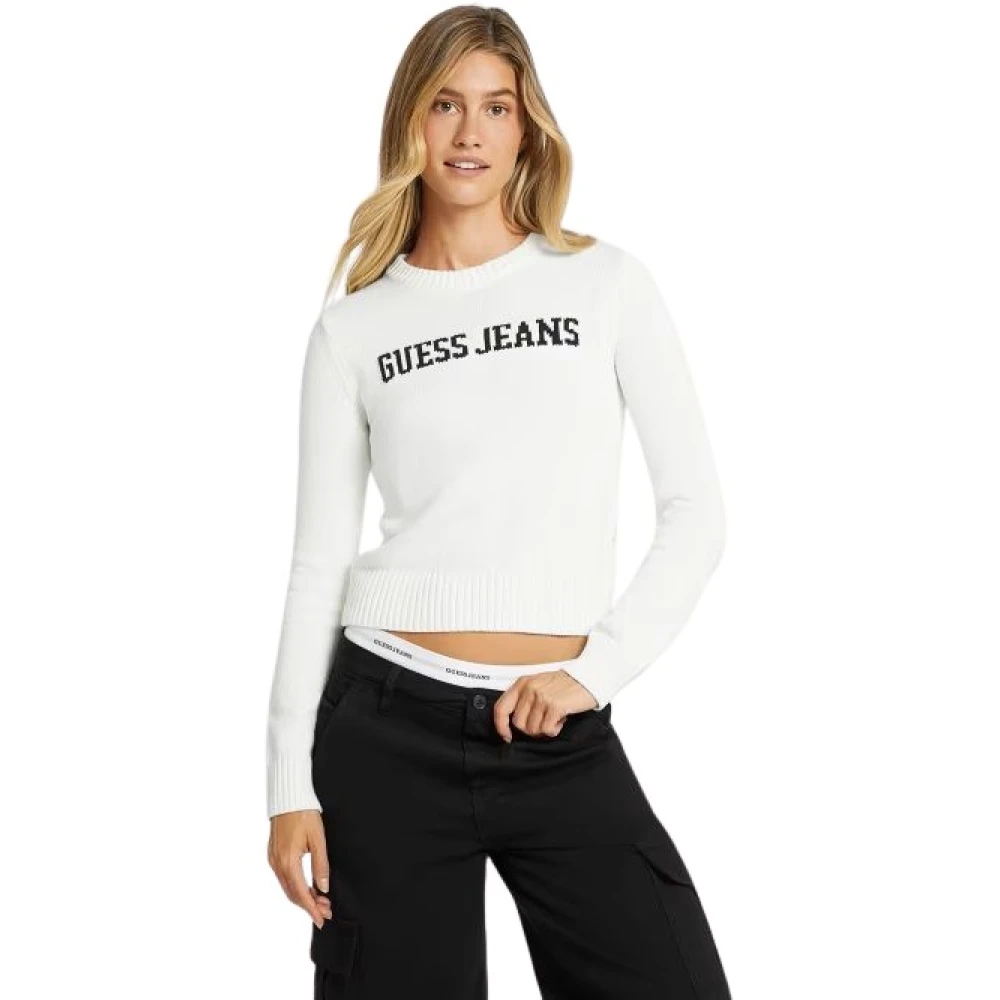 Guess , Damen, Strickwaren, Weiß, S