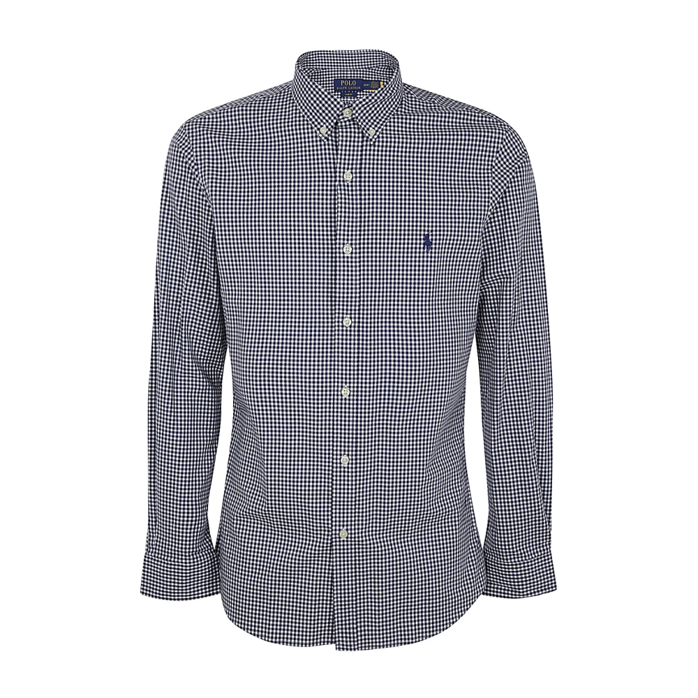 Polo Ralph Lauren Navy White Slim Fit Sport Shirt Blue Heren