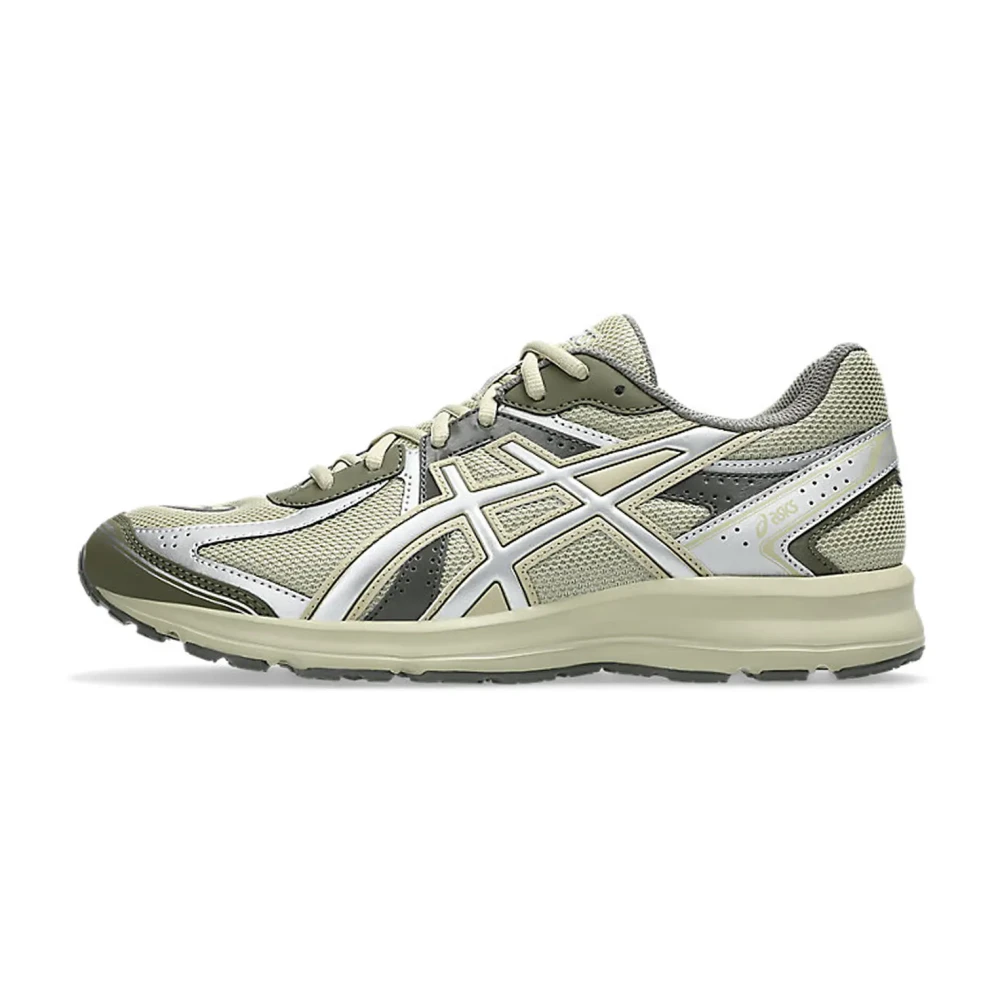 Asics Men's Beige Khaki/Pure Silver Trainers - Sneakers - 10 1/2 Uk - Shoes