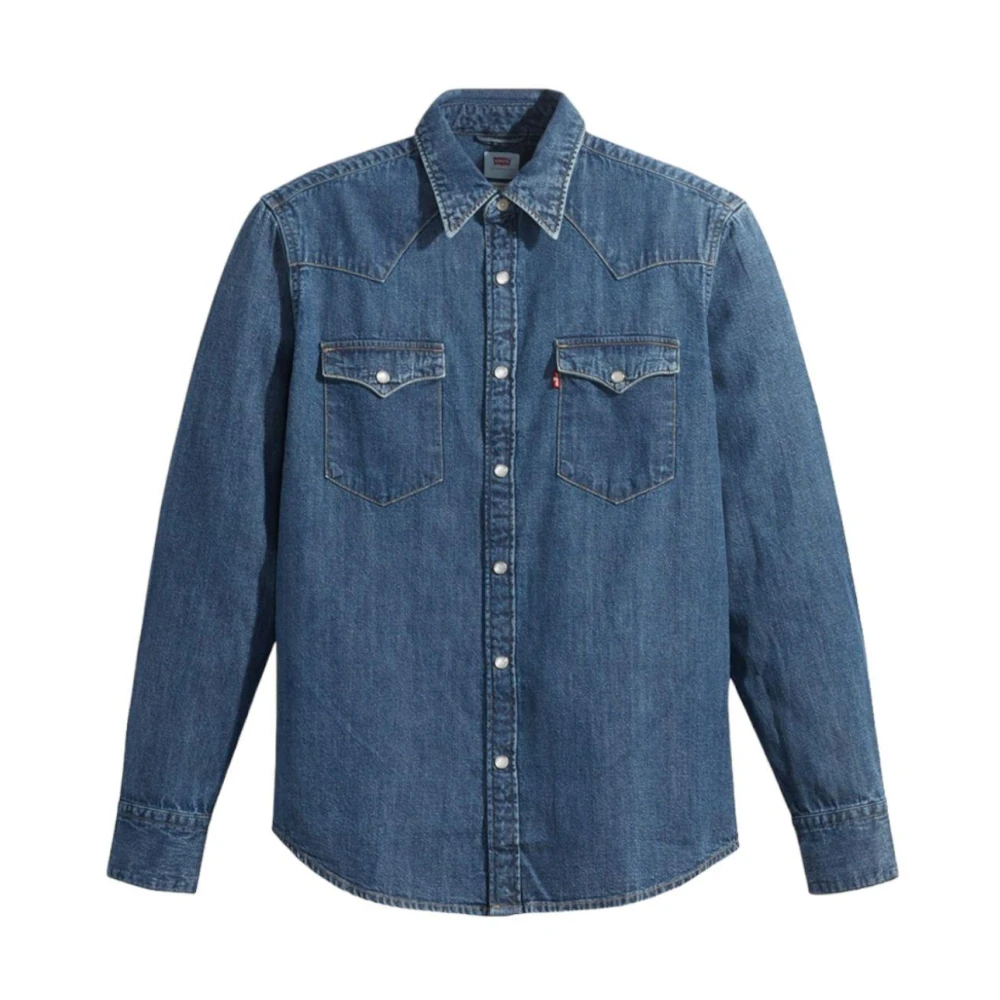 Levi's Men's Blue Barstow Western Denim Shirt
