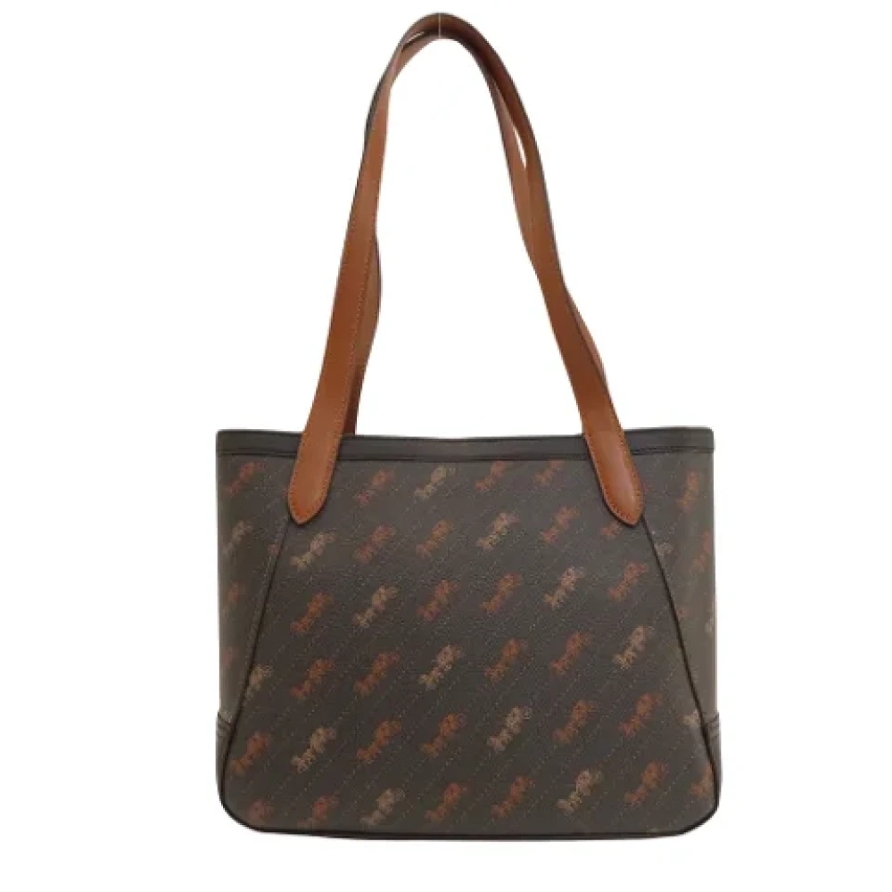 Coach Pre-owned Canvas shoulder-bags Brown Dames