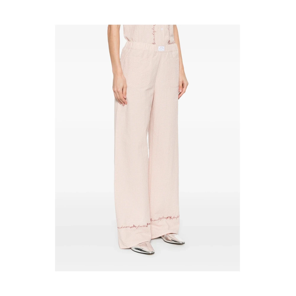 Maison Labiche Shorts met geborduurd motief lichtroze Pink Dames
