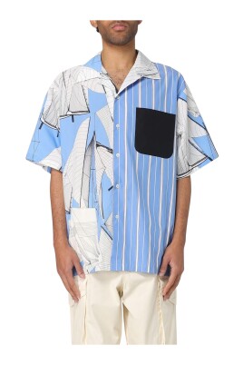 aangevreten-blauw-zeilboot-print-shirt