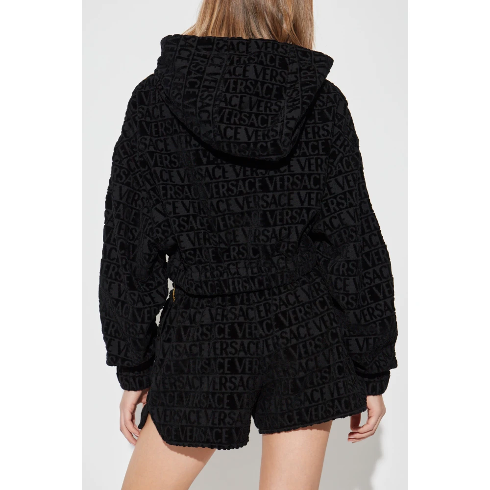 Versace Sweatshirt met logo Black Dames