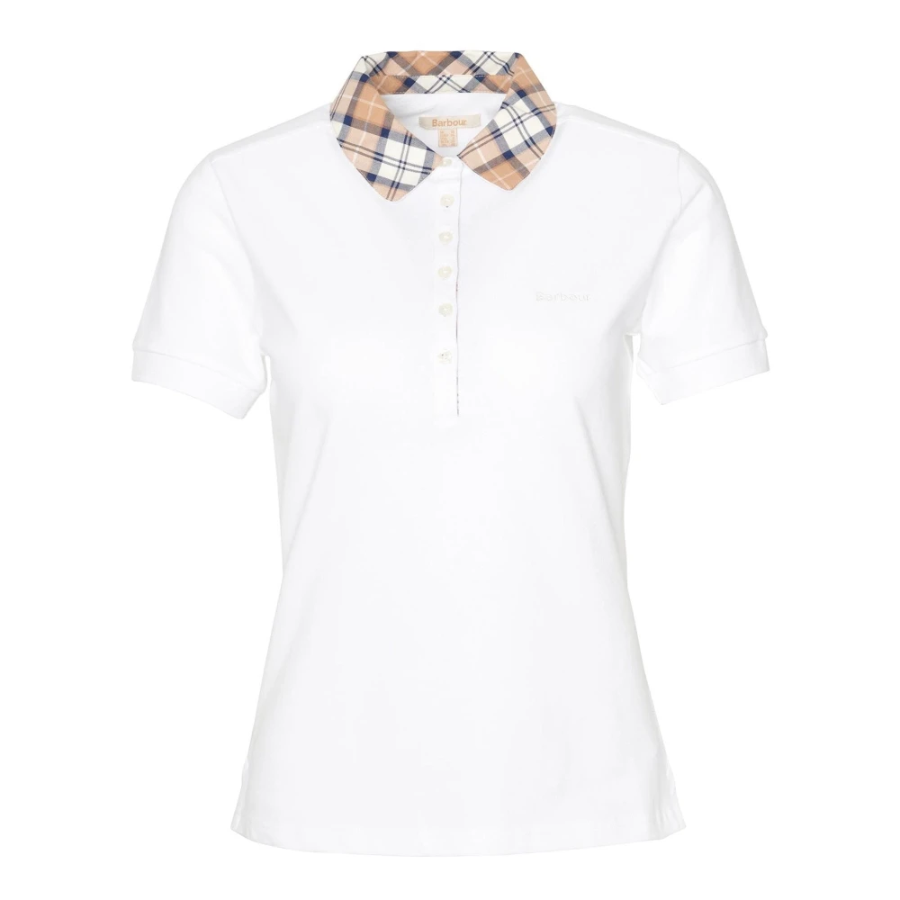 Barbour Polo Shirts White Dames