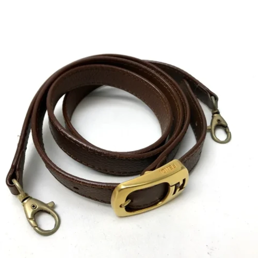 Fendi Vintage Pre-owned Leather fendi-bags Brown Dames