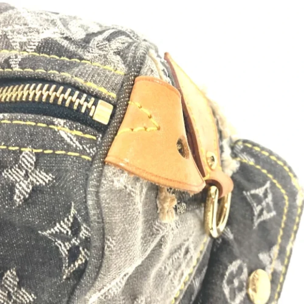 Louis Vuitton Vintage Pre-owned Denim louis-vuitton-bags Black Dames