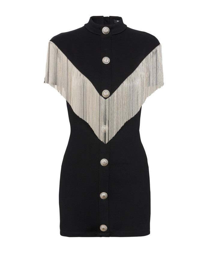 robe-courte-metallique-a-franges