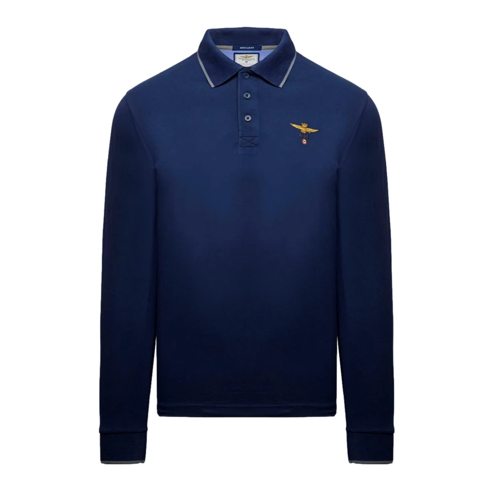 Aeronautica Militare Men's Blue Polo Shirts, 2XL, Po1653up00082 Polo Shirt